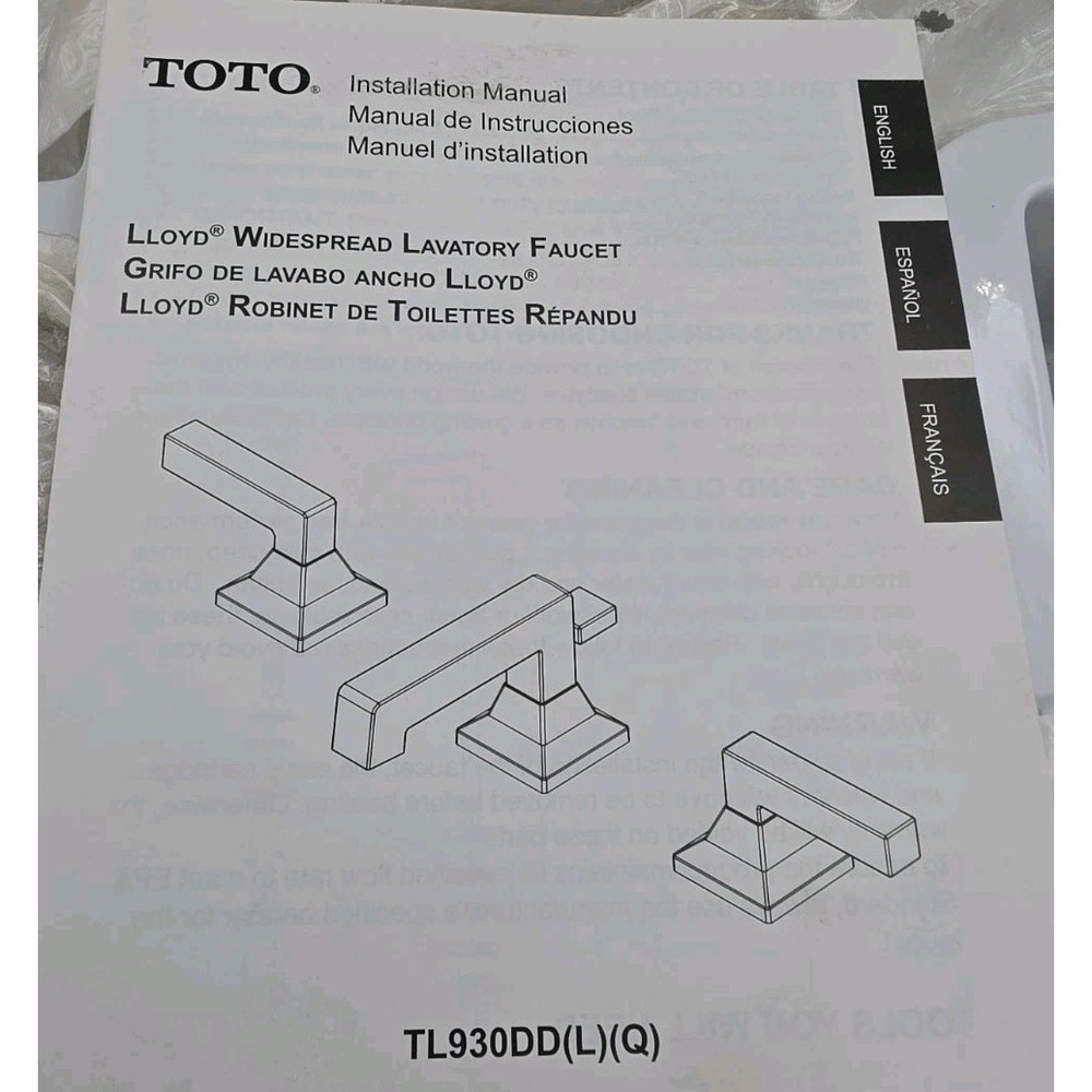 NEW RARE TOTO TL930DDLQ#CP Lloyd® WIDESPREAD LAVATORY FAUCET NOS POLISH CHROME
